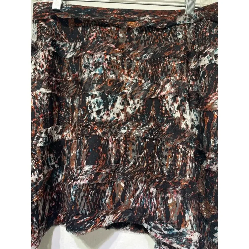 pjk patterson j. kincaid silk tiered mini skirt Size S